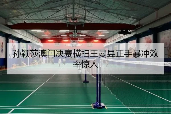孙颖莎澳门决赛横扫王曼昱正手暴冲效率惊人
