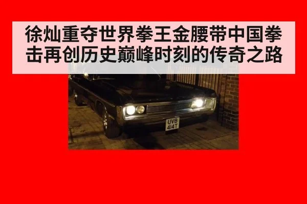 徐灿重夺世界拳王金腰带中国拳击再创历史巅峰时刻的传奇之路